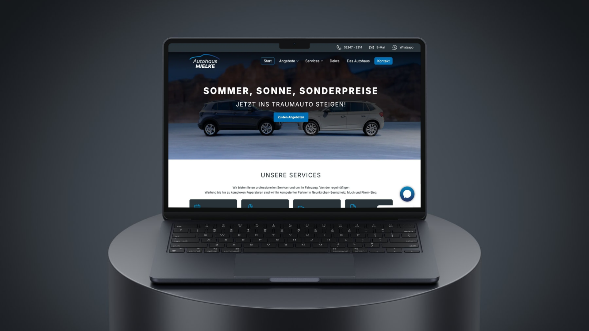 Autohaus Mielke — neue Website
