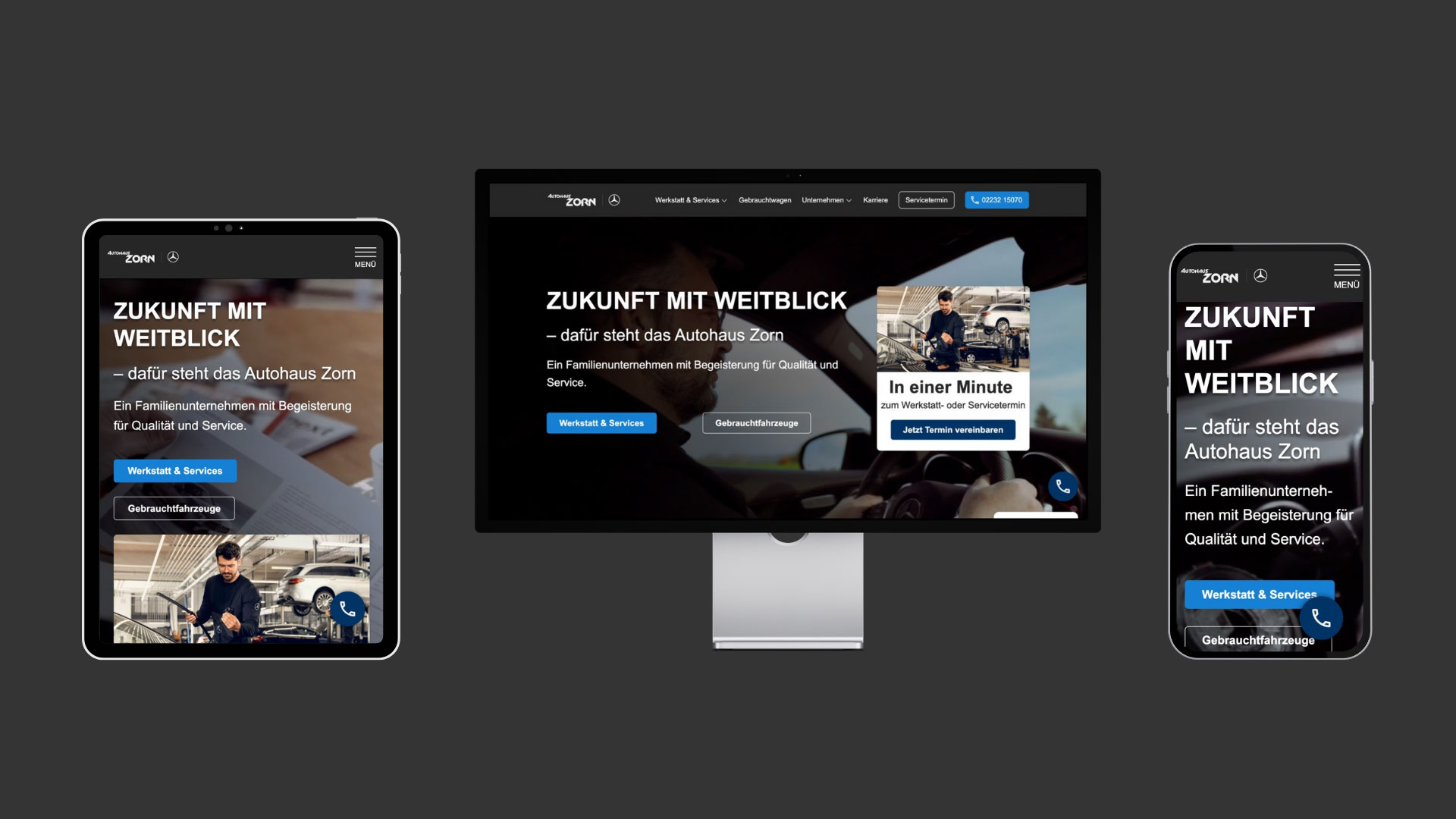 Autohaus Zorn Website Detail