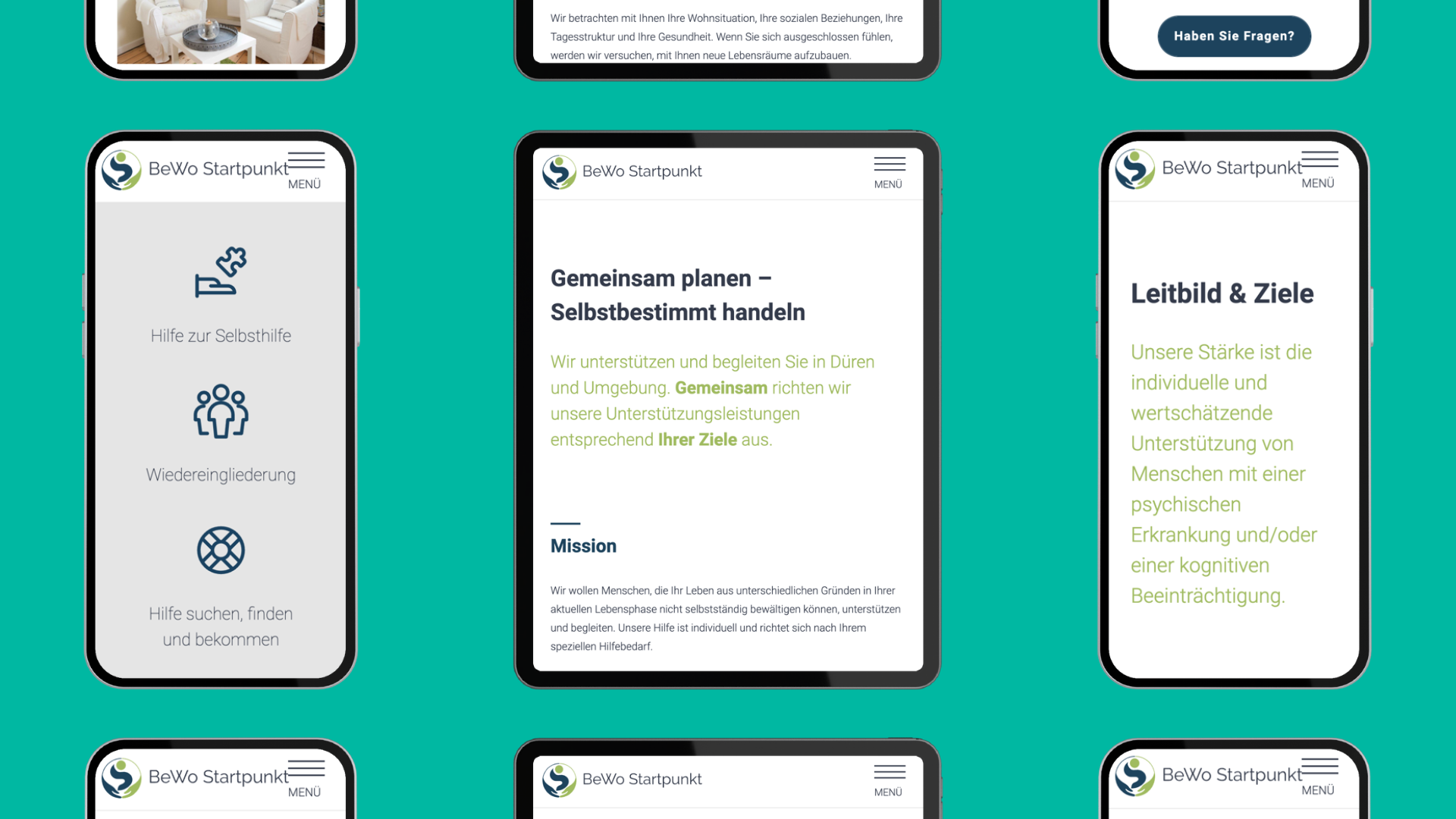 BeWo Startpunkt Website Detail
