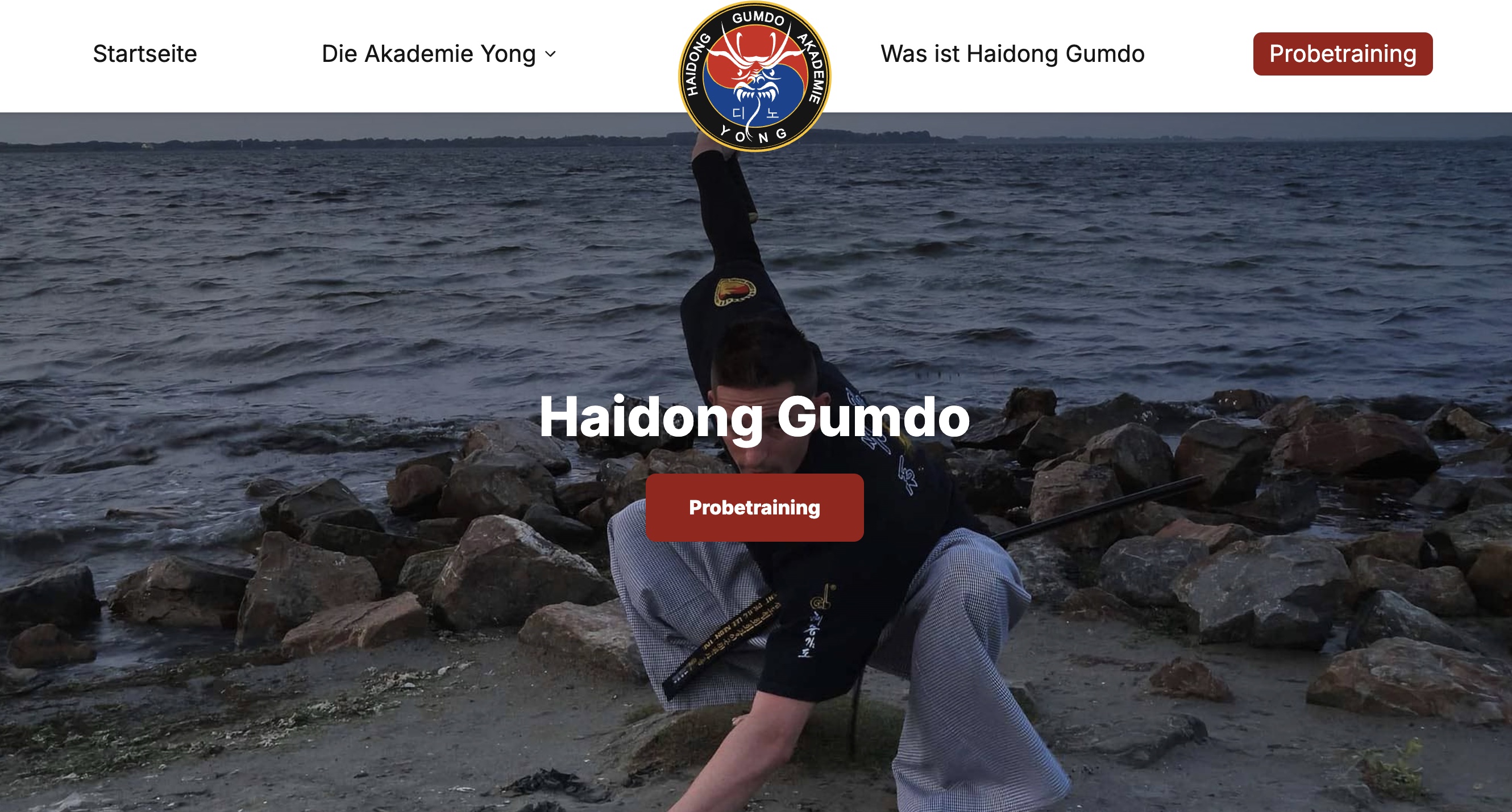 gumdo-yong.de — Action-Hero mit Probetraining-CTA