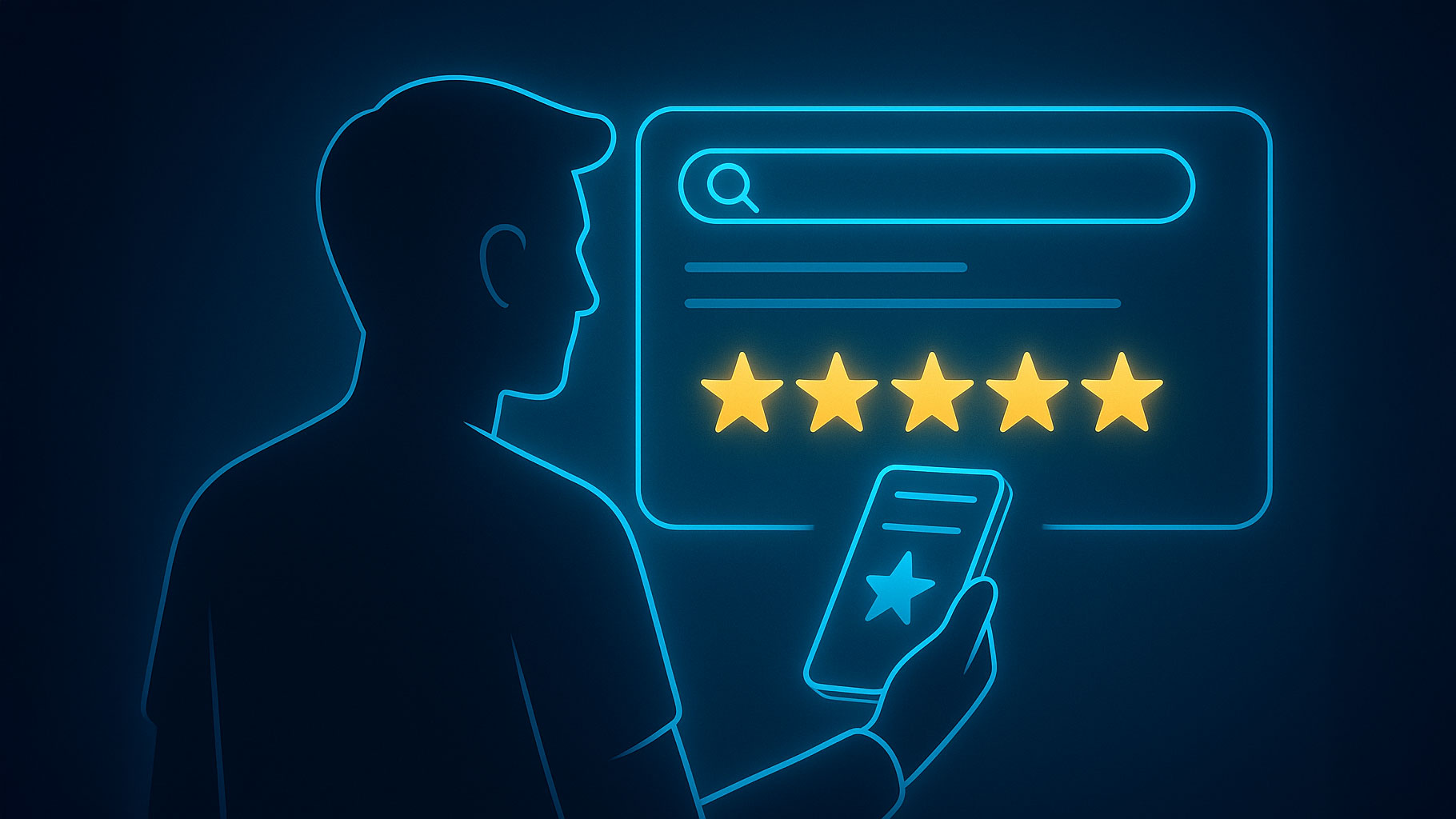 Illustration Google-Bewertungen